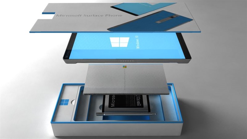 Concept Concept Microsoft Surface Phone tuyệt đẹp với thiết kế ấn tượng từ vỏ hộp