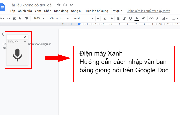 Hướng Dẫn Nhập Văn Bản Bằng Giọng Nói Trên Google Docs Chi Tiết Nhất