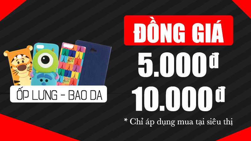 Đồng giá chỉ 5K và 10K cho loạt ốp lưng, bao da cực chất tại Thế Giới Di Động và Điện Máy Xanh Đồng giá chỉ 5K và 10K cho loạt ốp lưng, bao da cực chất tại Thế Giới Di Động và Điện Máy Xanh