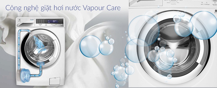 Máy giặt hơi nước-Tiêu diệt vi khuẩn, bảo vệ sức khỏe cả gia đình