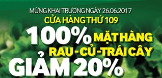 Siêu thị Bách hoá XANH 76 Tân Quý khai trương 26/06/2017