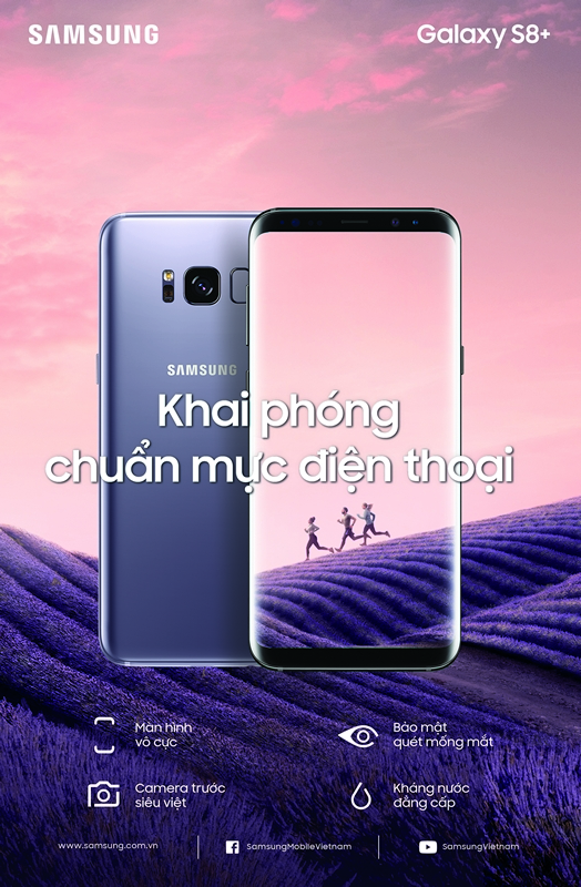 Galaxy S8 Tím khói