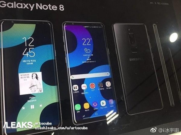 Galaxy Note 8 xuất hiện trên poster Galaxy Note 8 xuất hiện trên poster