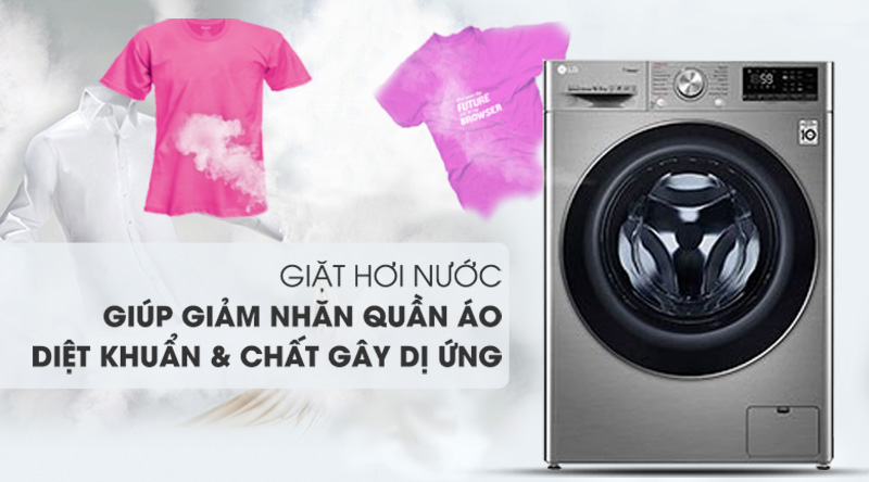 So sánh công nghệ giặt hơi nước trên máy giặt LG lồng ngang – cửa trước