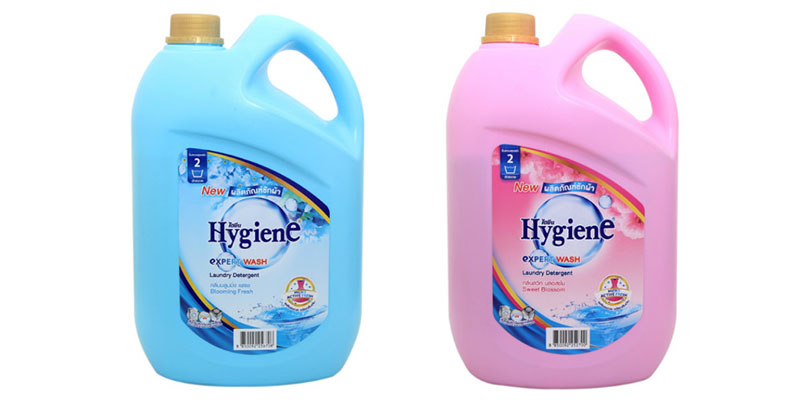 Nước giặt xả Hygiene hương Hoa.