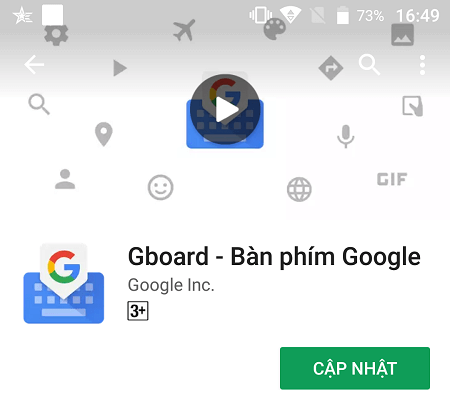 Tải về bàn phím ảo Gboard của Google