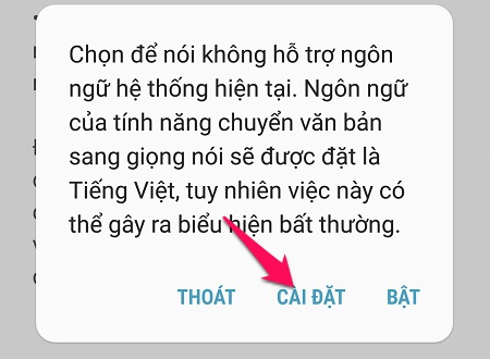 Để smartphone đọc cho bạn nghe mọi văn bản, kể cả Tiếng Việt