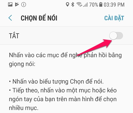 Để smartphone đọc cho bạn nghe mọi văn bản, kể cả Tiếng Việt