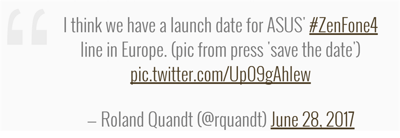 Asus chuẩn bị tổ chức sự kiện ra mắt ZenFone 4 đời mới tại châu Âu