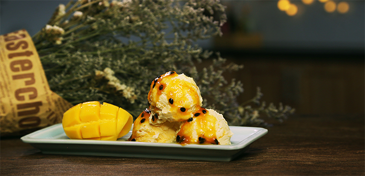 Cách làm kem xoài chanh dây chua ngọt thanh mát trong mùa hè