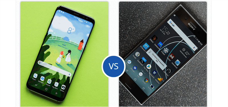 Galaxy S8 và Xperia XZ Premium