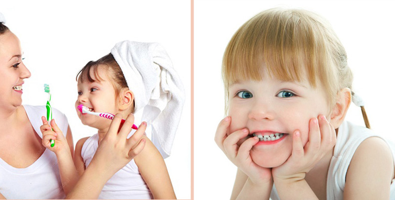 Giữ gìn vệ sinh răng miệng tốt là cách giữ răng bé trắng sạch