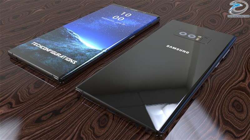 Concept: Galaxy Note 8 với màn hình vô cực cong 2 cạnh, camera kép tinh tế