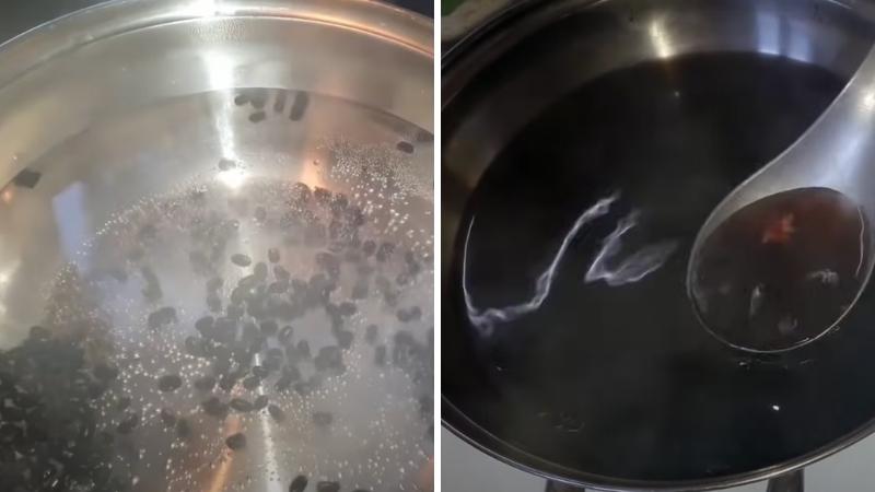  Nấu nước đậu đen
