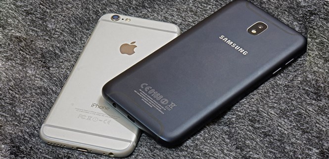 Đo dáng Samsung J7 Pro và iPhone 6: khi tầm trung đối đầu cao cấp