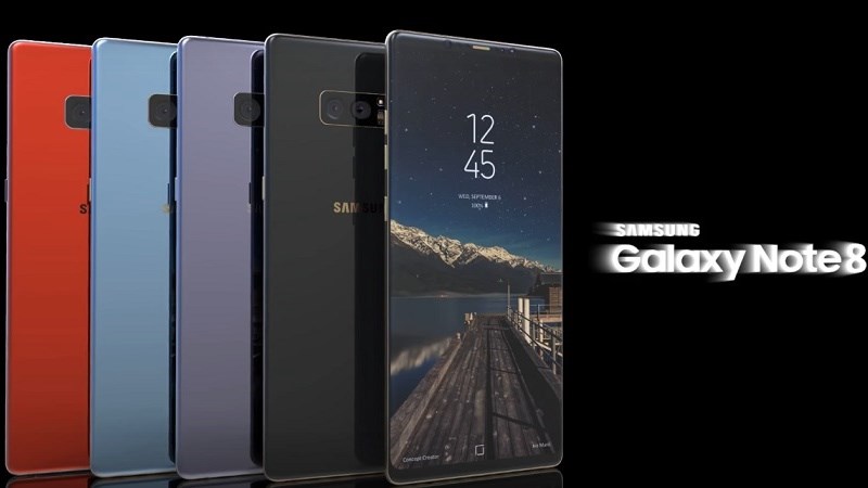 Concept: Galaxy Note 8 thiết kế chất như nước cất cùng nhiều màu sắc thời thượng Concept: Galaxy Note 8 thiết kế chất như nước cất cùng nhiều màu sắc thời thượng