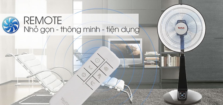 Quạt Tefel sử hữu bảng điều khiển nút nhấn dễ thao tác