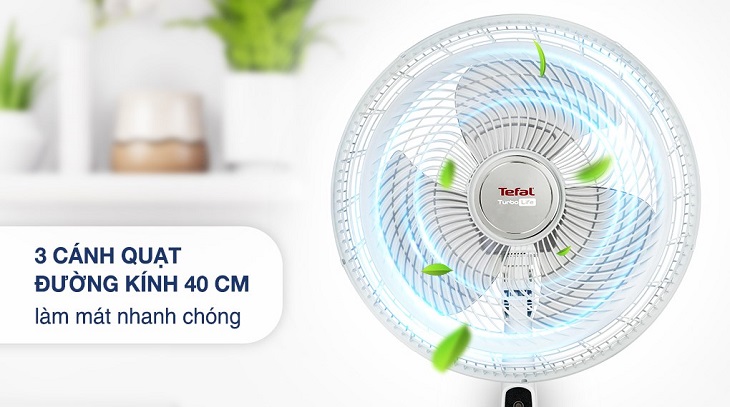 Quạt đứng Tefal Turbo Life VH659690 với kiểu dáng hiện đại