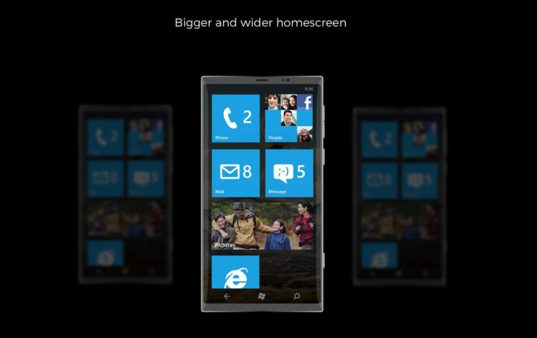 Concept: Surface Phone với vân tay siêu âm, màn hình cong cực hấp dẫn
