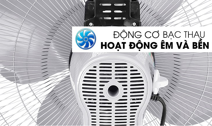 Hoạt động êm ái với động cơ bạc thau