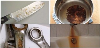 Mẹo tẩy sạch vết gỉ sét trên vật dụng kim loại