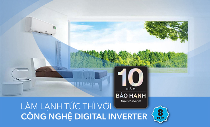 Máy lạnh Inverter nào bán chạy nhất hiện nay? > Máy lạnh Samsung Inverter 1.5 HP AR13MVFHGWKNSV