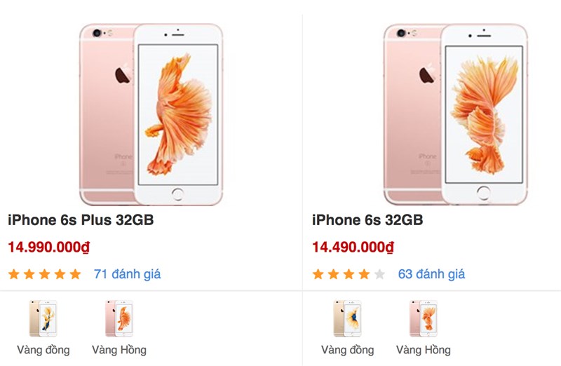 So sánh 6S và 6S Plus So sánh 6S và 6S Plus