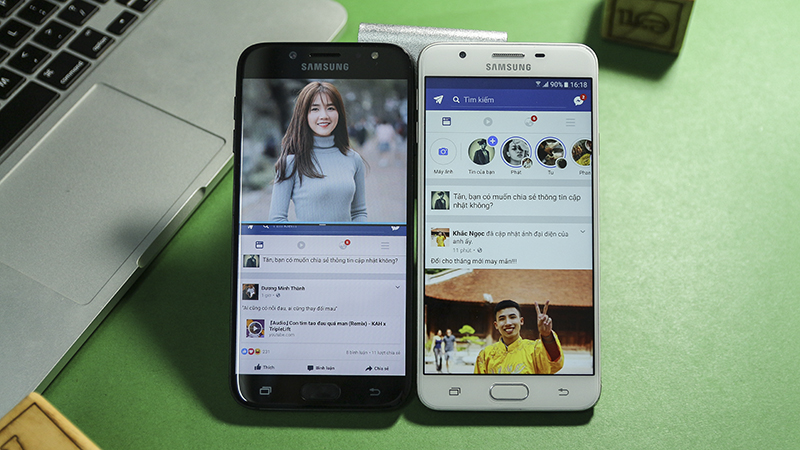 So sánh Galaxy J7 Pro và J7 Prime