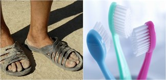 Mẹo làm sạch dép nhựa đúng cách