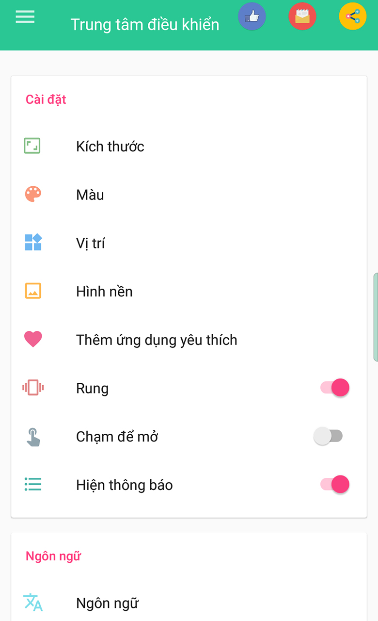 Cài Control Ceter ios 11 cho Android