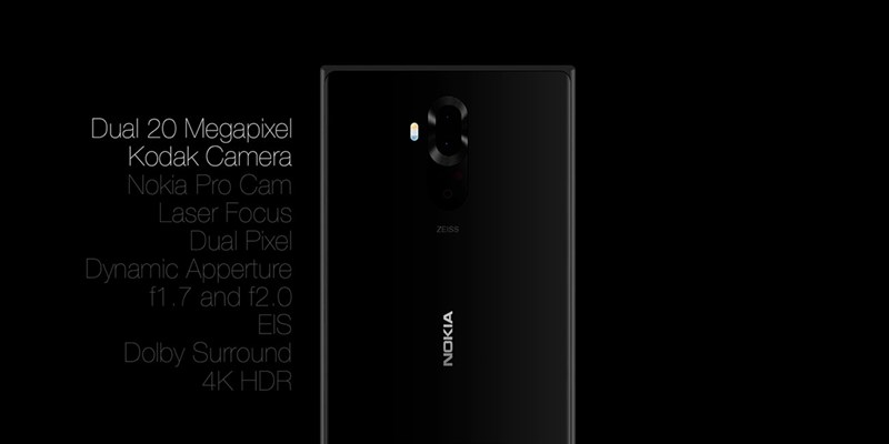 Concept: Nokia 9 camera kép, vân tay siêu âm độc đáo cùng cấu hình mạnh mẽ với chip Snapdragon 835