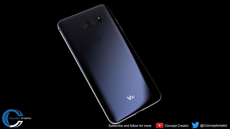 Concept: LG V30 với thiết kế nhôm kính sang trọng, camera kép độc đáo cùng màn hình tỷ lệ 18:9