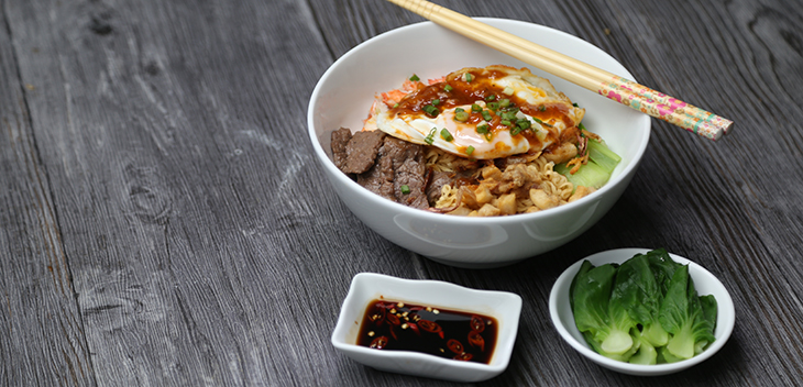 Cách làm mỳ trộn tóp mỡ ngon tới ngạt thở