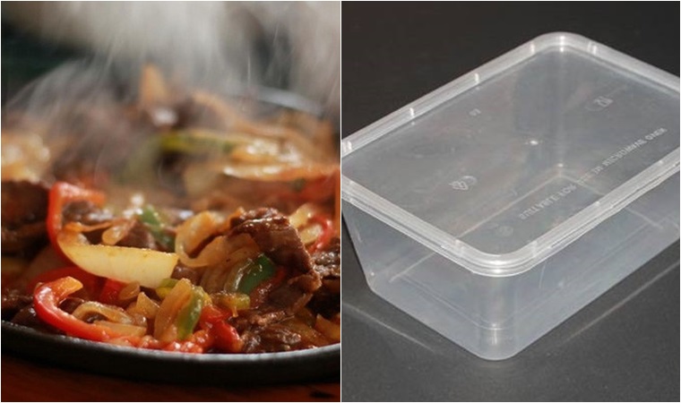 Không sử dụng hộp nhựa đựng thức ăn quá nóng
