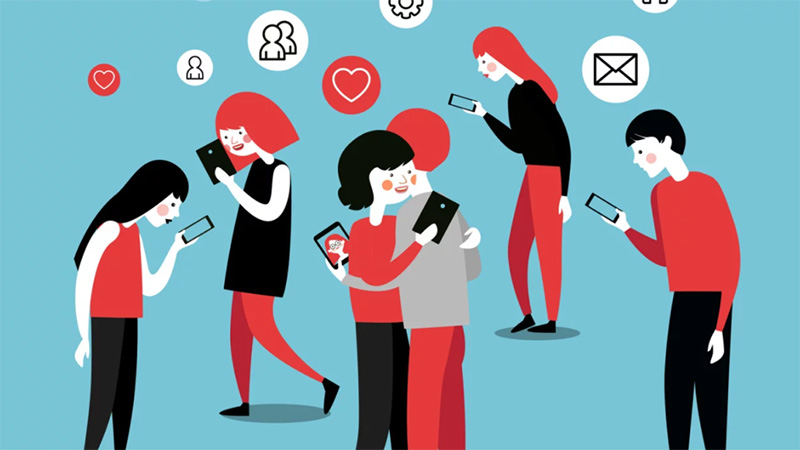 Ai cũng bị thu hút vào mạng xã hội