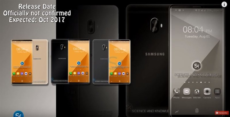 Concept: Galaxy C10 Pro với màn hình vô cực, RAM 8GB, camera kép 16MP cùng pin 4.000mAh Concept: Galaxy C10 Pro với màn hình vô cực, RAM 8GB, camera kép 16MP cùng pin 4.000mAh