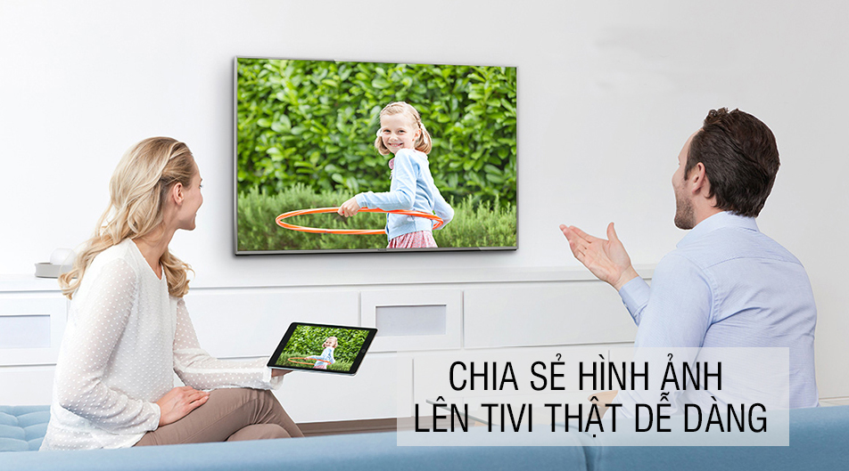 Đánh giá chi tiết dòng tivi Panasonic EX600V > Chia sẻ hình ảnh lên tivi