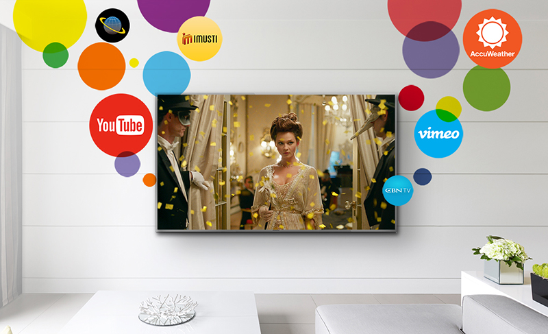 Đánh giá chi tiết dòng tivi Panasonic EX600V > Hệ điều hành nhiều ứng dụng thú vị
