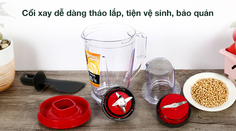 Máy xay sinh tố Tefal dễ dàng tháo lắp và vệ sinh