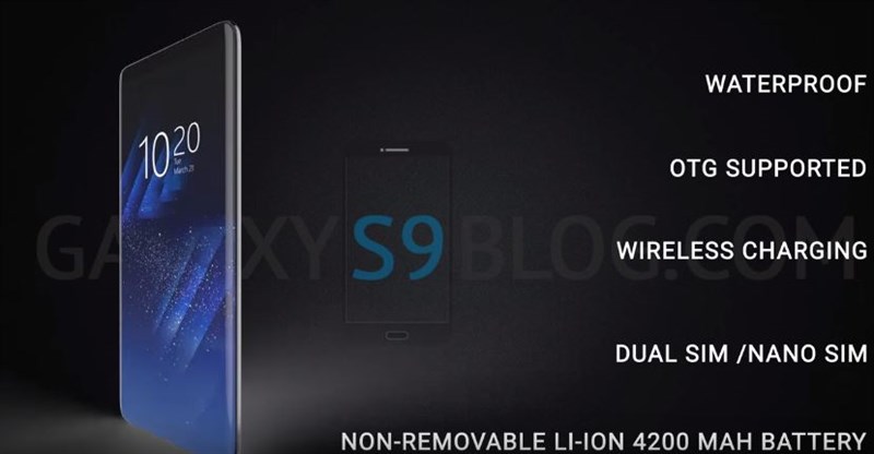 Concept: Galaxy S9 pin 4.200 mAh, màn hình 4K tràn cạnh cùng RAM 8GB Concept: Galaxy S9 pin 4.200 mAh, màn hình 4K tràn cạnh cùng RAM 8GB