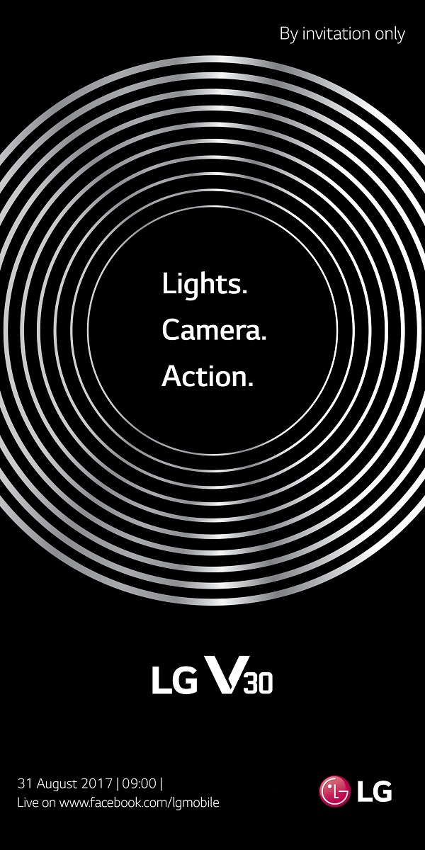 LG gửi lời mời báo chí sự kiện trình làng siêu phẩm camera kép, chip Snapdragon 835 LG V30