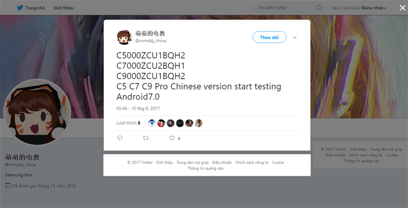 Galaxy C5 (SM-C5000), Galaxy C7 (SM-C7000) và Galaxy C9 Pro (SM-C9000) cập nhật Android 7 Galaxy C5 (SM-C5000), Galaxy C7 (SM-C7000) và Galaxy C9 Pro (SM-C9000) cập nhật Android 7