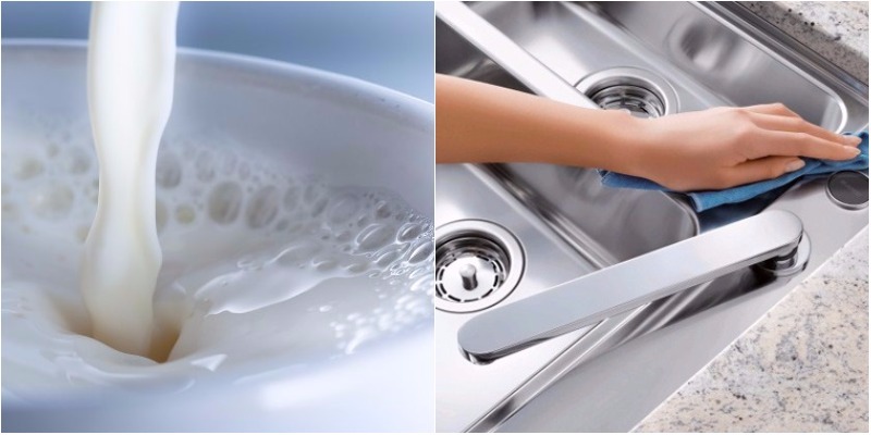 Sữa bị chua hết hạn nhưng vẫn có ít