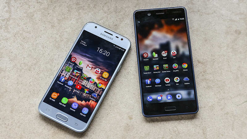 So sánh Nokia 5 và Galaxy J3 Pro So sánh Nokia 5 và Galaxy J3 Pro