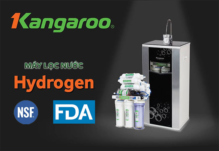 Máy lọc nước Hydrogen Kangaroo đạt chứng nhận vệ sinh an toàn thực phẩm NSF và FDA