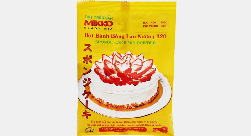 Bột bánh bông lan pha sẵn Mikko