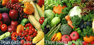 Sự khác biệt giữa thực phẩm tự nhiên và thực phẩm hữu cơ