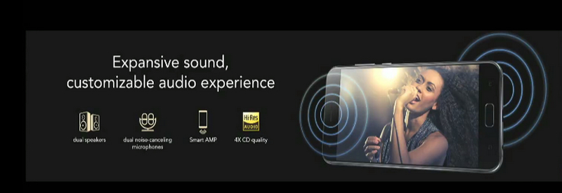 Asus Zenfone 4 hệ thống loa kép Asus Zenfone 4 hệ thống loa kép