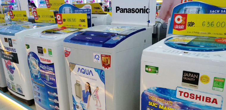 Máy giặt hàng trưng bày đảm bảo chất lượng cho khách hàng
