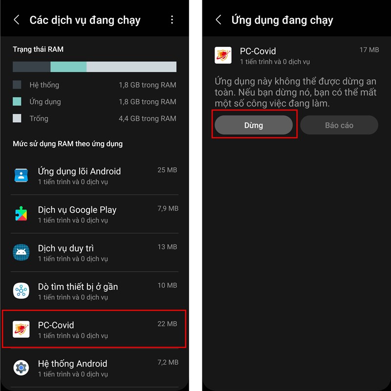 cách tắt ứng dụng chạy ngầm trên Android cách tắt ứng dụng chạy ngầm trên Android